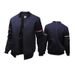 Men's baseball jersey, British standing collar, color blocking slim fit jacket, men's jacket_viptrois.com