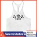 PUS Pure Cotton Fitness Thin Shoulder Vest With Sports Deep Excavation_viptrois.com