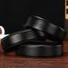 Men's Belt Automatic Headless Belt Head Layer Pattern Litchi Pattern Scratch Resistant 3.5CM_viptrois.com
