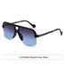 Men's Sunglasses New Half Frame Sunglasses, Retro Tortoise Shell Fashion Gradient Color Anti Ultraviolet Sunglasses_viptrois.com