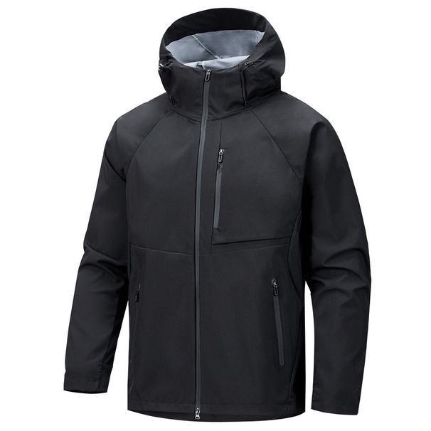 Unisex Waterproof Windbreaker Jacket - Lightweight Hooded Raincoat For Outdoor Hiking, Cycling & Travel, Breathable Spring/Fall Coat_viptrois.com