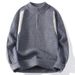 Cross-Border Foreign Trade Southeast Asia Knitted New 2025 Autumn Fashion Stand Collar Pullover Sweater_viptrois.com