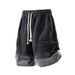 Summer Men's Five Point Denim Shorts Workwear Style Versatile Casual Elastic Waistband_viptrois.com