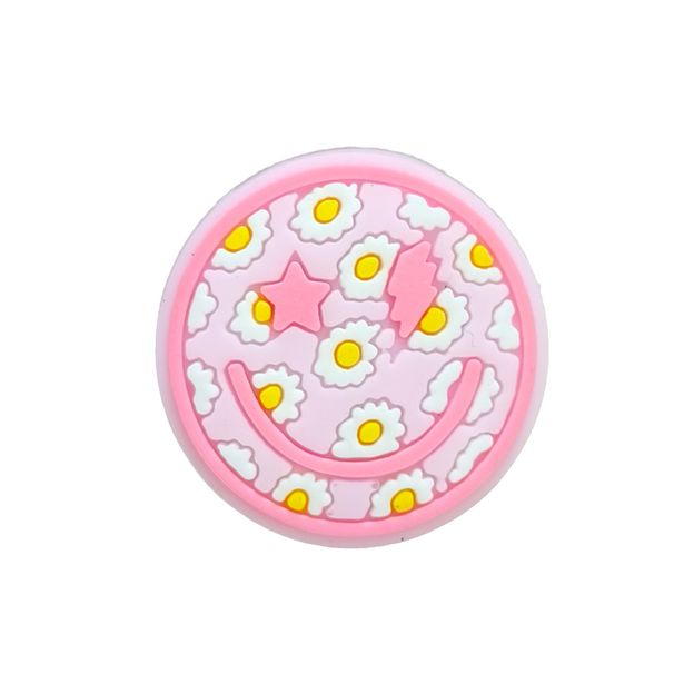 Cute Little Fresh Light Pink Shoes Flower Decoration Buckle Soft Glue DIY Shoe Accessories_viptrois.com