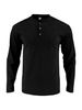 Men's Outdoor Versatile Casual Corduroy Shirt Top Solid Color Round Neck Long Sleeve_viptrois.com