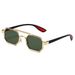 Double Beam Metal Sunglasses For Men – Business & Outdoor UV Protection With Small Frame Trendy Style_viptrois.com