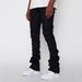 Men's Stretch Denim Stacked Pants - Patchwork Straight Leg Jeans For Streetwear & Urban Fashion_viptrois.com