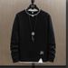 Sweater Men's Spring And Autumn 2025 New Trendy Brand Casual Fake Two Long-sleeved T-shirt Men's Clothes Bottoming Shirt_viptrois.com