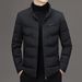 Pure 2025 Winter New Stand Collar White Duck Men's Down Jacket Young And Middle-aged Men, Thickened, Warm, Casual, High-end_viptrois.com