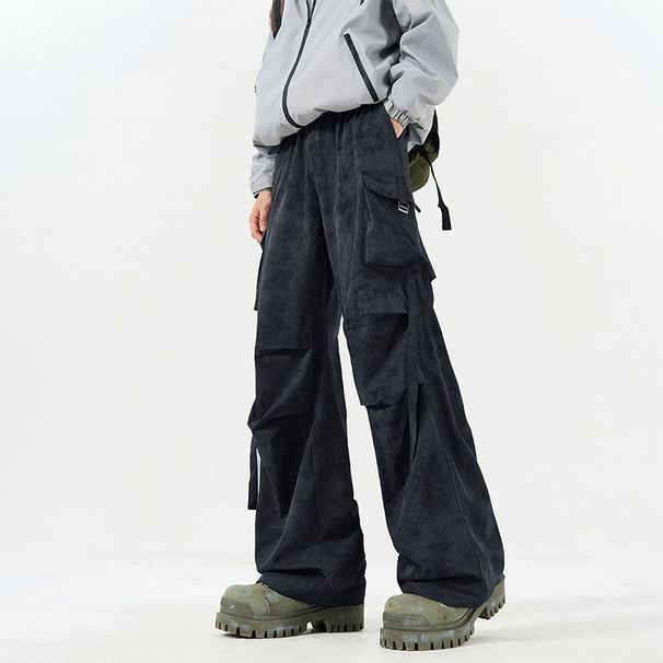 American Men's High-end And Handsome Four Season Tie Dye Casual Pants Straight Leg Wide Leg Workwear Fashionable Pants_viptrois.com