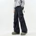 American Men's High-end And Handsome Four Season Tie Dye Casual Pants Straight Leg Wide Leg Workwear Fashionable Pants_viptrois.com