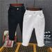 Boys' Pants Spring And Autumn Korean Children's Clothing New Style Baby White Ripped Trousers Korean Slim Fitting Pants Trendy_viptrois.com