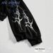 Men's Gothic Skull Print Hoodie With Detachable Faux Fur Hood Lining, Streetwear Pullover For Cold Weather_viptrois.com