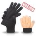 Men's double thick knit wool gloves Winter warm and fleece riding cold touch screen gloves_viptrois.com