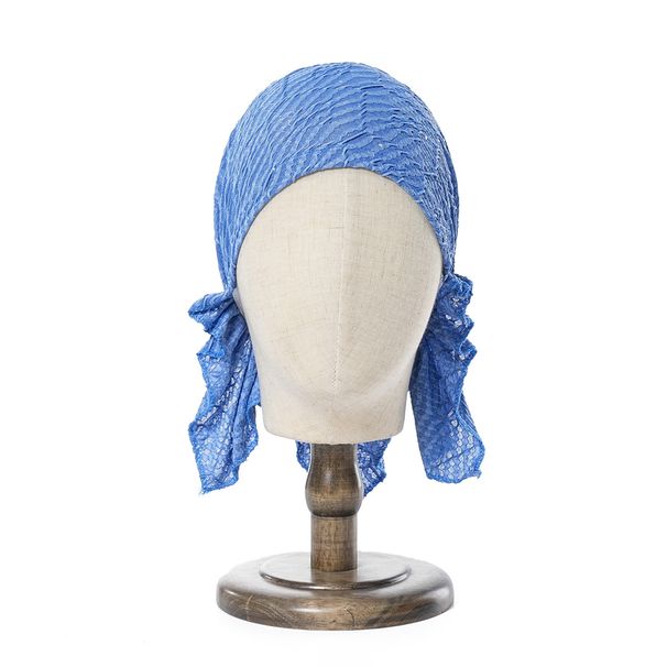 Women's Hats Women's Pleated Cotton Triangular Hat Starlight Sequins Embellished Baotou Hat Thin Breathable Pirate Hat_viptrois.com