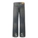 Men's Clothing Retro Distressed Ripped Jeans Casual Washed Loose Straight Pants_viptrois.com