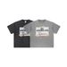 Men's Clothing Retro Simple White Ink Printed Heavy Tee Loose And Handsome Short Sleeved T Shirt For Men_viptrois.com