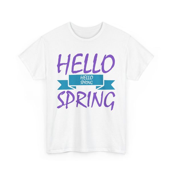Hello Spring T-Shirt Mens Womens Tees Top | Fresh Flowers Sunshine Lover Tee |_viptrois.com