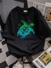 Sea Turtle Hawaiian Honu Active T-Shirt Top For Everyday Wear Summer Stretched Unisex Designer Clothes Casual Breathable Streetwear Fashion_viptrois.com