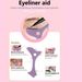 Beauty Health New Eyeliner Eyeshadow Eyelash Silicone Assistant Baffle Multi Function Two In One Beauty Tool_viptrois.com