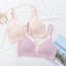 Thin Breastfeeding Bra Pregnant Women's Underwear Pregnant and Postpartum Underwear without Steel Rings Gather Front Buckle Postpartum Feeding_viptrois.com