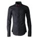 Handcrafted Indian Silk Bee Print Long Sleeve Shirt For Men - Slim Fit Fashion Top For Youth_viptrois.com