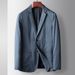 Men's Clothing spring and autumn light luxury business single western middle aged and young people solid color single breasted trendy suit jacket_viptrois.com