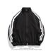 Men's Clothing Sweatshirt Autumn/Winter Loose Cotton-Blend Zip Hoodie - Oversized Streetwear Sweatshirt With Patch Detail (Black, Heather Grey)_viptrois.com