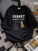Ferret Property Laws Five Statements By Ferrets T-Shirt Unisex T-shirt Breathable Homme Stretched Soft Stylish Fashion Casual Summer Comfortable_viptrois.com