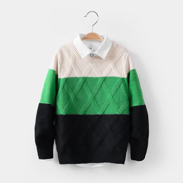 Teenage and guys ins boys autumn and winter bottoming shirts for children pullover boys sweaters 2-12 years old baby knitted sweaters_viptrois.com