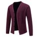 Men's Clothing Fleece-Lined Knit Cardigan Sweater Warm Winter V-Neck Pullover For Casual & Stylish Outfits (Available In 5 Classic Colors & 4 Sizes)_viptrois.com
