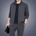 Men's Clothing Sports Suits Men's Large Size Dad's Suits Spring And Autumn Middle Aged Casual Sweatshirt Sportswear Two Piece Suit_viptrois.com