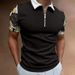 Zipper Short Sleeved Polo Shirt Men's 2025 Summer New Item Solid Color Casual MB13_viptrois.com