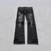 Men's Clothing Y2k Gothic Style Flared Pants Street Retro Washed Hole Double Waist Jeans Trendy Trousers_viptrois.com