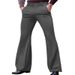 Men's Clothing Youth Formal Business Solid Color Elastic Slim Fit Flared Suit Pants_viptrois.com