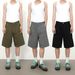 Men's Clothing Workwear Denim Shorts Summer Functional Style Casual Loose Shorts Mid Length Pants_viptrois.com