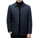 Thin Padded Jacket Business Casual Rhombus High-end Men's Padded Jacket Men's Padded Jacket Men_viptrois.com