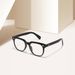 Retro Triangle Nail Unisex Reading Black Radiation Anti Blue Light Men's Flat Glasses Frame T1390_viptrois.com