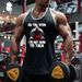 Men's Fitness Vest Summer Cotton Stretch Top American I-shaped Back Bodybuilding Training Clothes T-shirt Bottoming Shirt_viptrois.com