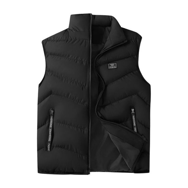 Men’s Quilted Puffer Vest – Slim-Fit Winter Layering Essential (Black, Yellow, Red, Grey, Blue)_viptrois.com