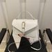 Women's Niche Design Women's New Style Fashionable Simple Shoulder Messenger Bag Belt Buckle Commuter Handbag Small Square Bag_viptrois.com