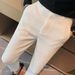 Men's Clothing Waffle Casual Trousers Summer Thin Business Suit Trousers Slim Fit Small Feet Free Ironing High End Suit Trousers_viptrois.com