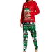 Christmas Deer letter Christmas family dress printed home dress pajamas set_viptrois.com