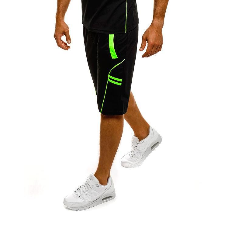Men's Sleeveless Sports Shorts New Style Tight Fitting Fitness Sweat Wicking Quick Drying Bottoms_viptrois.com