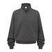 Men's Clothing Brushed Fleece Zip-Up Hoodie – High Neck Unisex Oversized Sweatshirt, 410g Cotton Blend, Anti-Pilling & Moisture-Wicking_viptrois.com