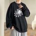 Men's Casual Hooded Sweatshirt Long Sleeve Pullover Cotton Blend Loose Fit Streetwear For Teens & Adults (Black, White, Wine Red, Dark Grey)_viptrois.com