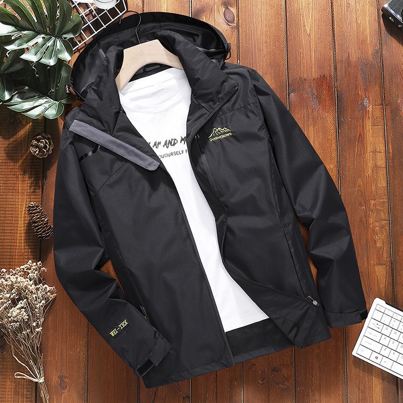 Men's Clothing Outdoor Hooded Jacket Sports Leisure Rush Clothes Large Size Printing_viptrois.com
