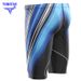 5-point men's swimming trunks, knee-length swimming trunks, long swimming trunks, digital printing drainage line professional swimming trunks 9691_viptrois.com