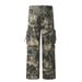 Men's Clothing Mountain Outdoor Multi Pocket Workwear Tie Dye Camouflage Pants Men's Trendy Functional Tactical Pants Loose Straight Trousers_viptrois.com