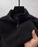 Men's Clothing Half Zipper Sweatshirt Men's Fleece Half-Zip Sweatshirt Winter Warm Thickened Stand Collar Pullover Soft Touch Thermal Top_viptrois.com